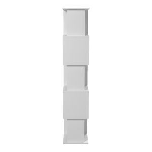 White bookcase Cubik 35X30X161CM