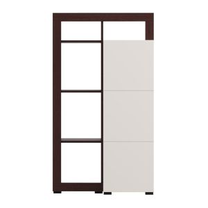 Argyll 1K1V Op 138 display cabinet with dark oak Taylor 77X35X138CM