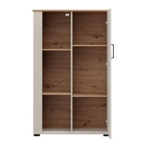 Showcase Lambeth 2K1V 127 cashmere-artisan oak 80X36X127CM