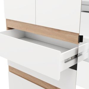 Wardrobe Arderin 3K3F1O H207 artisan oak-white 117X52X208CM