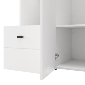 Wardrobe Campsie 3K1F1O H207 color white 118X52X208CM