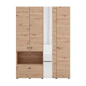 Wardrobe Campsie 4K1F1O H207 Artisan oak color 155X52X208CM