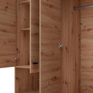Wardrobe Campsie 4K1F1O H207 Artisan oak color 155X52X208CM