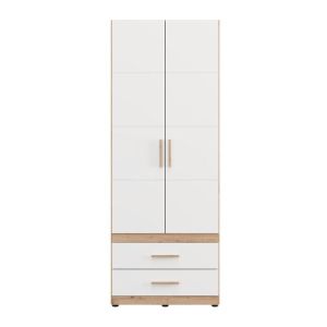 Wardrobe Dillon 2K2F H207 artisan oak-white 79X52X208CM