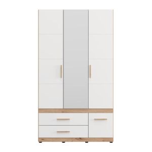 Wardrobe Dillon 3K3F1O H207 artisan oak-white 117X52X208CM