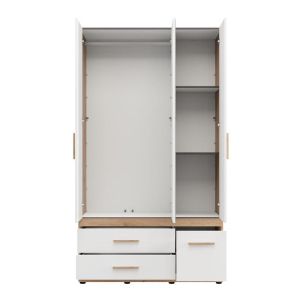 Wardrobe Dillon 3K3F1O H207 artisan oak-white 117X52X208CM