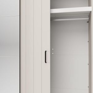 Wardrobe with mirror Lambeth 220 Og H205 cashmere-colored artisan oak 220X62X205CM