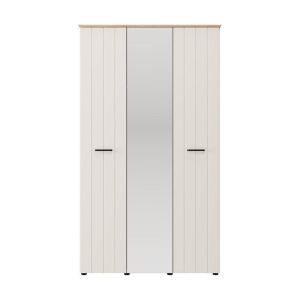 Wardrobe with mirror Lambeth 3K1O H207 cashmere-artisan oak color 120X54X208CM