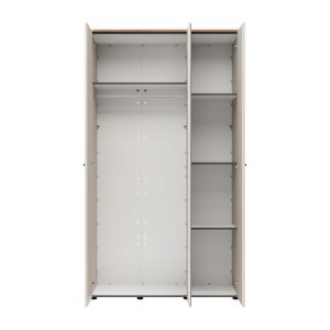 Wardrobe with mirror Lambeth 3K1O H207 cashmere-artisan oak color 120X54X208CM