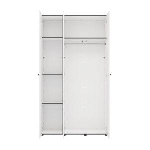 Wardrobe with mirror Salamis 3K1O H207 white color 117X52X208CM