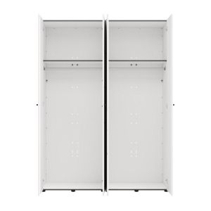 Wardrobe with mirror Salamis 4K1O H207 white color 155X52X208CM