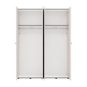 Wardrobe with mirror Salamis 4K1O H207 cashmere color 155X52X208CM