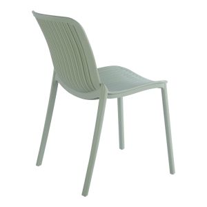 Градински стол Teragi от полипропилен с Uv защита, цвят ментов, 58X43.5X82СМ
