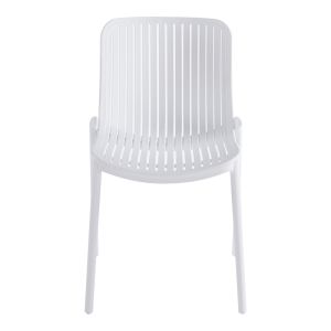 Градински стол Teragi, Pp с Uv защита, бял, 58X43.5X82СМ