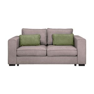 Two-seater sofa Huelva brown fabric 181X93X86CM