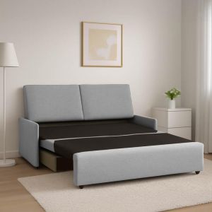 Two-seater sofa bed New Orelia gray color 164X92X85CM