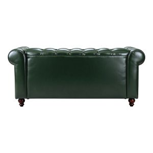 Two-seater sofa Chesterfield Pu Cypress 160X84X67CM