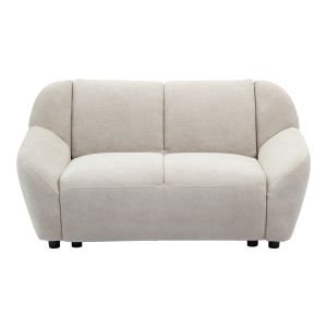 Two-seater sofa Echono beige fabric 144X88X77CM