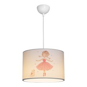 Children's chandelier Ballerina Led E27 multi-colored Pvc D30X20CM