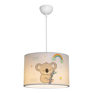 Children's chandelier Koala Led E27 multi-colored Pvc D30X20CM