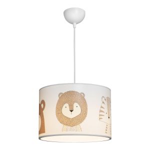 Children's chandelier Safari Led E27 multi-colored Pvc D30X20CM