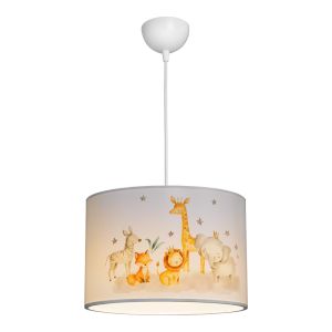 Children's chandelier Tots Led E27 multi-colored Pvc D30X20CM