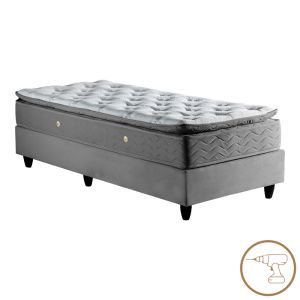 Единично легло Pakda антрацит кадифе 90X200СМ