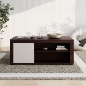 Argyll Cashmere Coffee Table with Dark Oak Color, 121X55X49CM