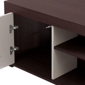 Argyll Cashmere Coffee Table with Dark Oak Color, 121X55X49CM