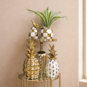 Ceramic decorative gold pineapple - Φ14X33CM 12/KIB