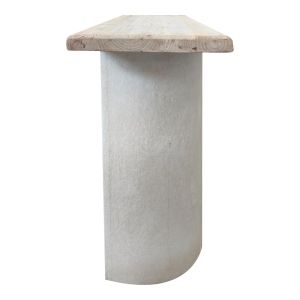 Console table Jeckie Fir-mdf oak-white 120X38X80CM