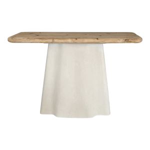 Loberta Console Table Made of Fir - Mdf in Natural Ecru Color 120X38X81CM