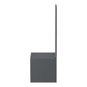 Kendi hallway furniture with mirror in anthracite-sonoma 49.1X31.3X90CM