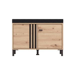 Hallway furniture Laval Kom Artisan oak-black color 80X40X52CM