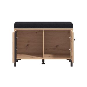 Hallway furniture Laval Kom Artisan oak-black color 80X40X52CM