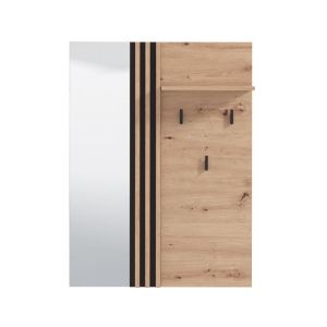 Hallway furniture Laval Og Civ Artisan oak - black color 76X21X102CM