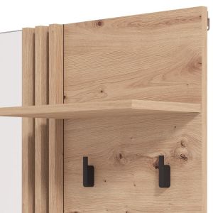 Hallway furniture Laval Og Civ Artisan oak - black color 76X21X102CM