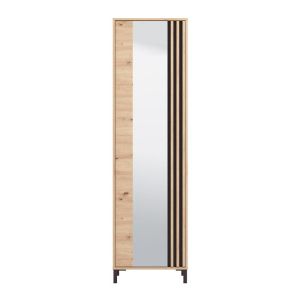 Hallway furniture Laval P1 Og Artisan oak - black color 55X40X193CM