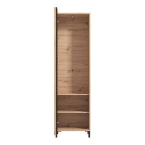 Hallway furniture Laval P1 Og Artisan oak - black color 55X40X193CM