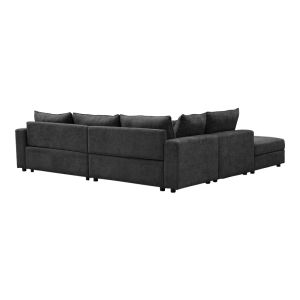 Multimodal sofa Navaro anthracite fabric 281X256X85CM