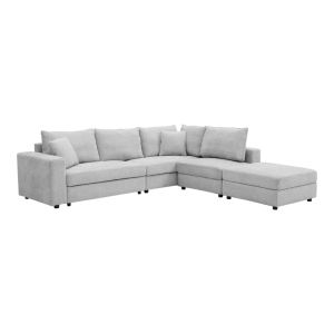 Multimodal sofa Navaro gray fabric 281X256X85CM