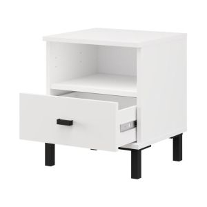 Bedside table Salamis NO1F white color 39X35X45CM