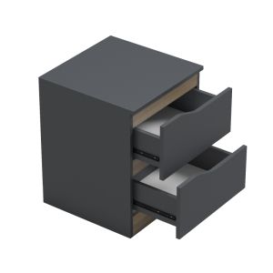 Bedside table Verena anthracite-sonoma 40X40X50CM