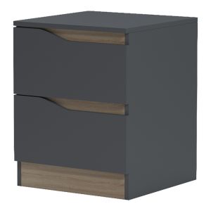 Bedside table Verena anthracite-sonoma 40X40X50CM