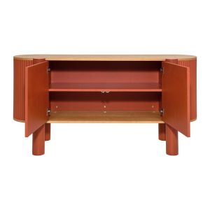 Oval buffet Elington natural-orange 160X40X80CM