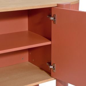 Oval buffet Elington natural-orange 160X40X80CM