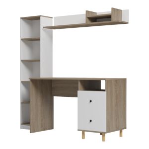 Office module Kontor Sonoma-white 160X50X162CM