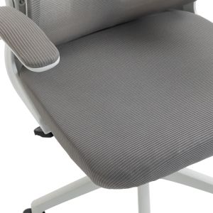Office chair Mainz white - mesh gray 50X60X112-122CM