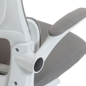 Office chair Mainz white - mesh gray 50X60X112-122CM