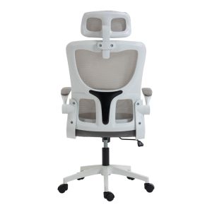 Office chair Mainz white - mesh gray 50X60X112-122CM